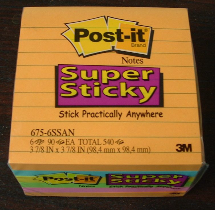 3M Post-it notes Super sticky 6 pack